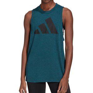 adidas Women's Winners 2.0 Tank in Wild Teal Melange Small